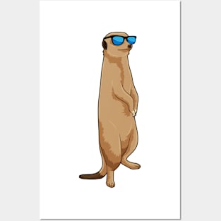 Meerkat with Sunglasses Posters and Art